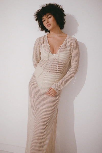 ZULU & ZEPHYR - HUSK LATTICE KNIT DRESS