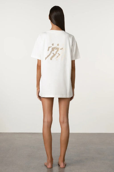 ZULU & ZEPHYR - SPORT TEE - WHITE- BOUTIQUE - WA BOUTIQUE - PERTH STOCKIST - AUSTRALIAN STOCKIST - NO TARAF - INTERNATIONAL SHIPPING - EXPRESS SHIPPING - STOCKIST