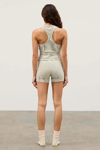 ZULU & ZEPHYR - STRIPE RIB RACER BACK TANK - COCONUT - PERTH STOCKIST - AUSTRALIAN STOCKIST - WA STOCKIST - AUSTRALIA STOCKIST - AUS STOCKIST - PERTH BOUTIQUE - WA BOUTIQUE - AUS BOUTIQUE - AUSTRALIA BOUTIQUE