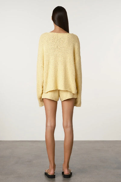 ZULU & ZEPHYR - TEXTURED KNIT JUMPER - BUTTER - PERTH BOUTIQUE - AUSTRALIAN BOUTIQUE - WA BOUTIQUE - INTERNATIONAL SHIPPING - USA SHIPPING - PERTH STORES - PERTH STORE - AUSTRALIA - WA - WESTER AUSTRALIA - WOMENS FASHION - FASHION - CLOTHING - WA STOCKIST - PERTH STOCKIST - AUSTRALIAN STOCKIST - STOCKIST