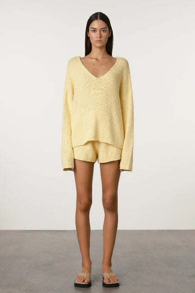 ZULU & ZEPHYR - TEXTURED KNIT JUMPER - BUTTER - PERTH BOUTIQUE - AUSTRALIAN BOUTIQUE - WA BOUTIQUE - INTERNATIONAL SHIPPING - USA SHIPPING - PERTH STORES - PERTH STORE - AUSTRALIA - WA - WESTER AUSTRALIA - WOMENS FASHION - FASHION - CLOTHING - WA STOCKIST - PERTH STOCKIST - AUSTRALIAN STOCKIST - STOCKIST