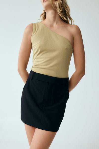 THIRD FORM - FORM ONE SHOULDER TOP - KHAKI