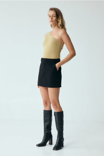 THIRD FORM - FORM ONE SHOULDER TOP - KHAKI