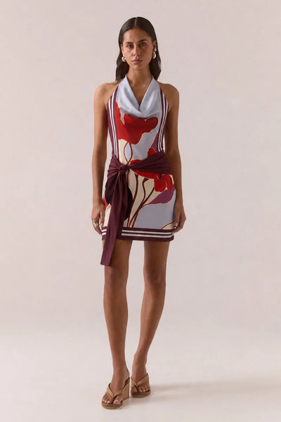 SHOP SOVERE KALEA MINI DRESS IN BLUE BLOOM ONLINE