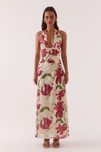 SHOP SOVERE AZALEA MAXI DRESS IN CREAM ONLINE