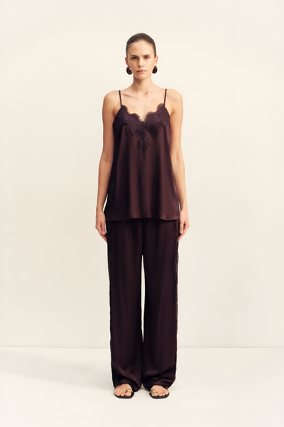 SHONA JOY - SIMONA LACE CAMI - ESPRESSO