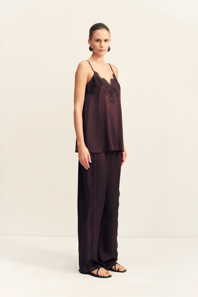 SHONA JOY - SIMONA LACE CAMI - ESPRESSO