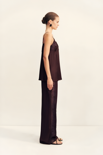 SHONA JOY - SIMONA LACE CAMI - ESPRESSO