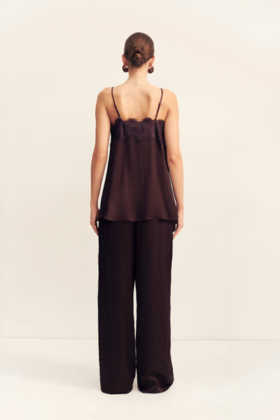 SHONA JOY - SIMONA LACE CAMI - ESPRESSO