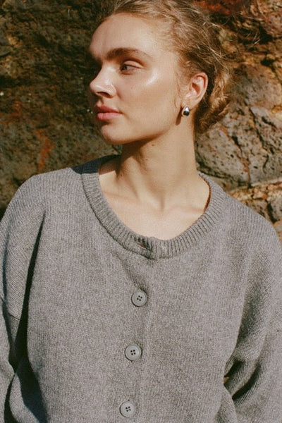 SHOP ARCAA MOVEMENT BOBBY CARDIGAN IN GREY MARLE ONLINE
