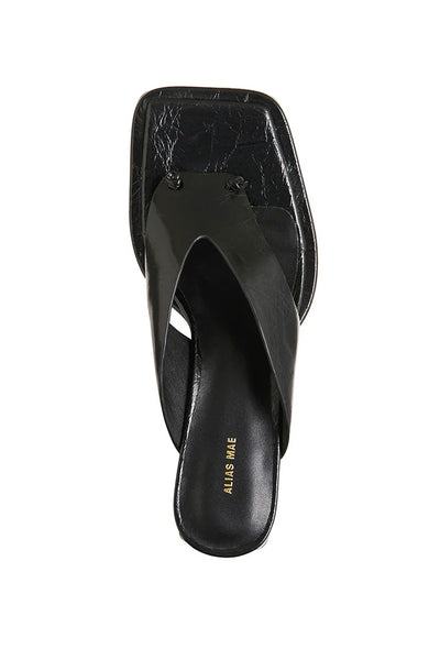 ALIAS MAE - ALINA HEEL - BLACK OILY LEATHER - PERTH BOUTIQUE - AUSTRALIAN BOUTIQUE - WA BOUTIQUE - INTERNATIONAL SHIPPING - USA SHIPPING - PERTH STORES - PERTH STORE - AUSTRALIA - WA - WESTER AUSTRALIA - WOMENS FASHION - FASHION - CLOTHING - WA STOCKIST - PERTH STOCKIST - AUSTRALIAN STOCKIST - STOCKIST