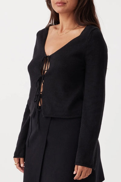 ARCAA - POPPY LONG SLEEVE TOP - BLACK