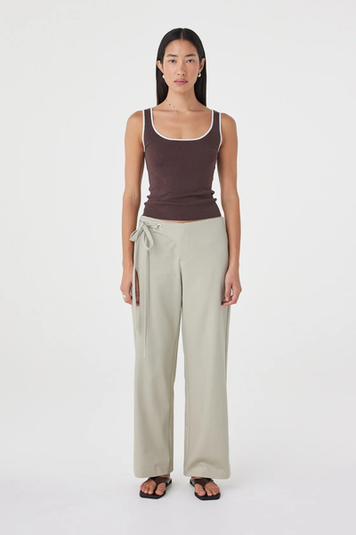 SHOP ARCAA MOVEMENT LUCIA TIE PANT IN LIGHT SAGE ONLINE
