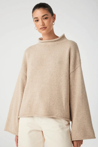 ARCAA MOVEMENT - MAEVE SWEATER - SAND - PERTH STOCKIST - AUSTRALIAN STOCKIST - WA STOCKIST - AUSTRALIA STOCKIST - AUS STOCKIST - PERTH BOUTIQUE - WA BOUTIQUE - AUS BOUTIQUE - AUSTRALIA BOUTIQUE 