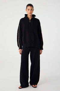 ARCAA MOVEMENT - MILAN ZIP SWEATER - BLACK - PERTH STOCKIST - AUSTRALIAN STOCKIST - WA STOCKIST - AUSTRALIA STOCKIST - AUS STOCKIST - PERTH BOUTIQUE - WA BOUTIQUE - AUS BOUTIQUE - AUSTRALIA BOUTIQUE 