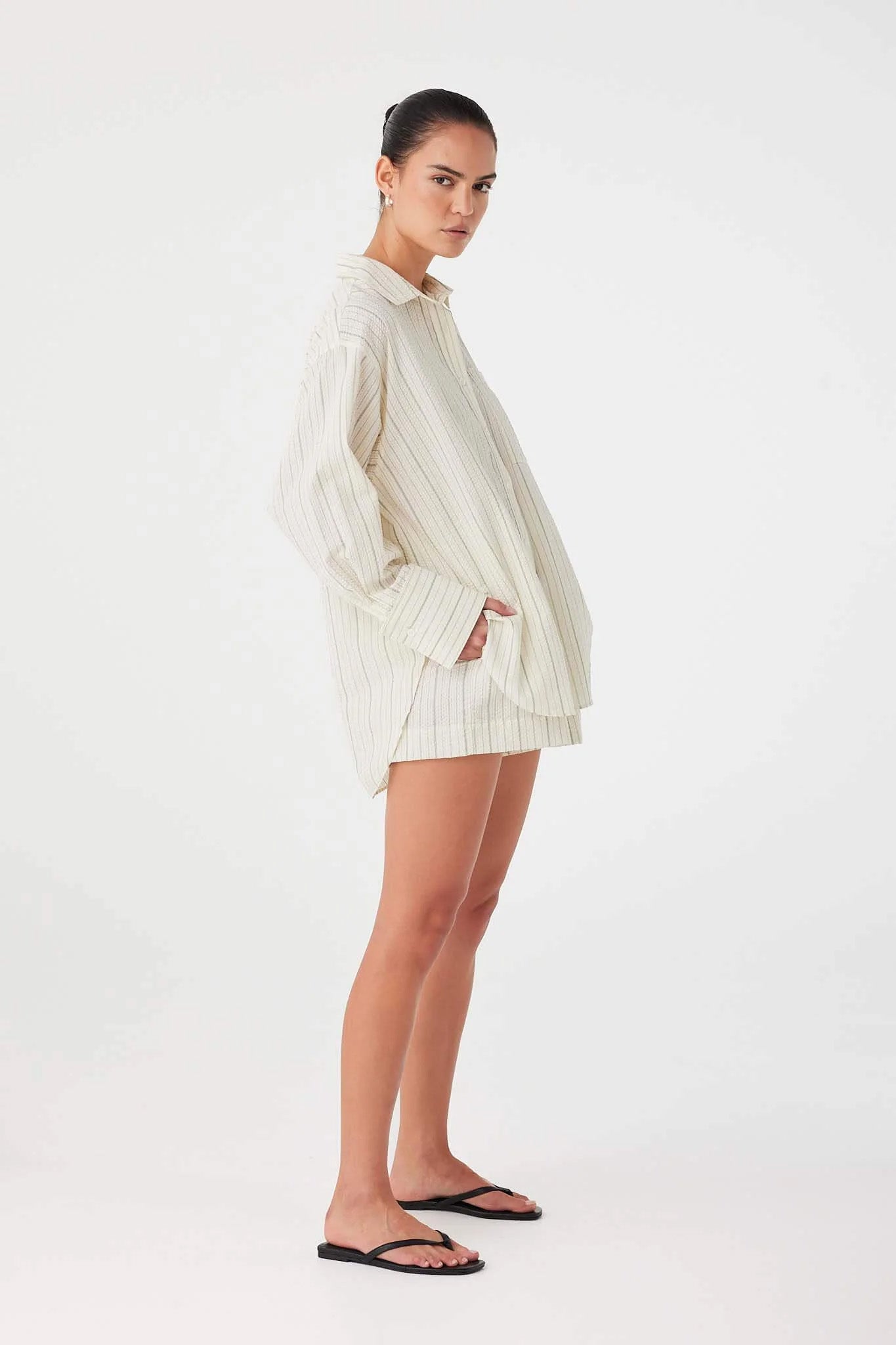 ARCAA MOVEMENT - RAE BOXER SHORT - OLIVE STRIPE - PERTH BOUTIQUE - AUSTRALIAN BOUTIQUE - WA BOUTIQUE - INTERNATIONAL SHIPPING - USA SHIPPING - PERTH STORES - PERTH STORE - AUSTRALIA - WA - WESTER AUSTRALIA - WOMENS FASHION - FASHION - CLOTHING - WA STOCKIST - PERTH STOCKIST - AUSTRALIAN STOCKIST - STOCKIST
