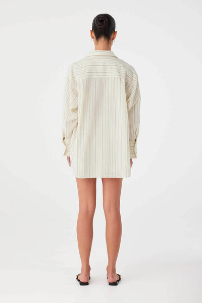 ARCAA MOVEMENT - RAE SHIRT - OLIVE STRIPE - PERTH BOUTIQUE - AUSTRALIAN BOUTIQUE - WA BOUTIQUE - INTERNATIONAL SHIPPING - USA SHIPPING - PERTH STORES - PERTH STORE - AUSTRALIA - WA - WESTER AUSTRALIA - WOMENS FASHION - FASHION - CLOTHING - WA STOCKIST - PERTH STOCKIST - AUSTRALIAN STOCKIST - STOCKIST
