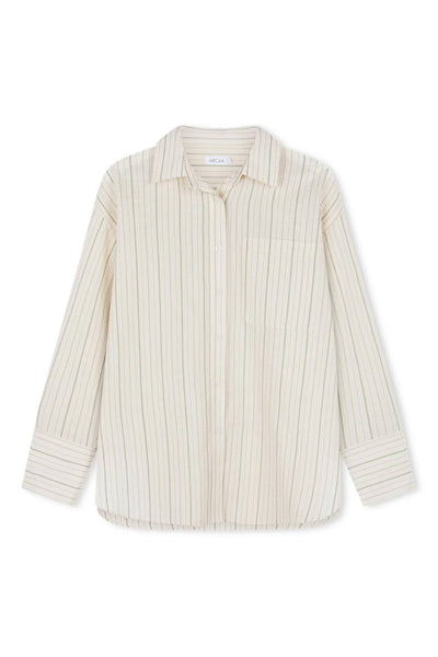 ARCAA MOVEMENT - RAE SHIRT - OLIVE STRIPE - PERTH BOUTIQUE - AUSTRALIAN BOUTIQUE - WA BOUTIQUE - INTERNATIONAL SHIPPING - USA SHIPPING - PERTH STORES - PERTH STORE - AUSTRALIA - WA - WESTER AUSTRALIA - WOMENS FASHION - FASHION - CLOTHING - WA STOCKIST - PERTH STOCKIST - AUSTRALIAN STOCKIST - STOCKIST