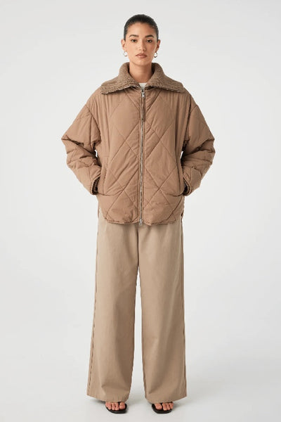 ARCAA MOVEMENT - REECE QUILTED JACKET - TAUPE - PERTH STOCKIST - AUSTRALIAN STOCKIST - WA STOCKIST - AUSTRALIA STOCKIST - AUS STOCKIST - PERTH BOUTIQUE - WA BOUTIQUE - AUS BOUTIQUE - AUSTRALIA BOUTIQUE 