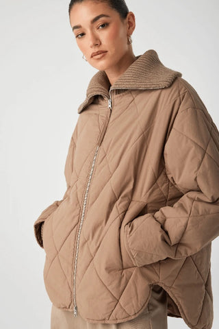 ARCAA MOVEMENT - REECE QUILTED JACKET - TAUPE - PERTH STOCKIST - AUSTRALIAN STOCKIST - WA STOCKIST - AUSTRALIA STOCKIST - AUS STOCKIST - PERTH BOUTIQUE - WA BOUTIQUE - AUS BOUTIQUE - AUSTRALIA BOUTIQUE 