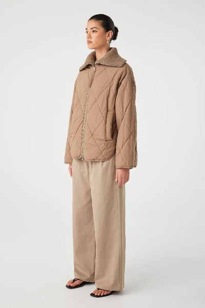 ARCAA MOVEMENT - REECE QUILTED JACKET - TAUPE - PERTH STOCKIST - AUSTRALIAN STOCKIST - WA STOCKIST - AUSTRALIA STOCKIST - AUS STOCKIST - PERTH BOUTIQUE - WA BOUTIQUE - AUS BOUTIQUE - AUSTRALIA BOUTIQUE 