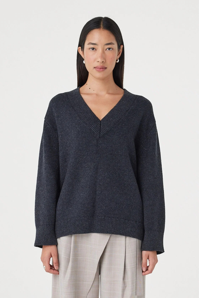 SHOP ARCAA MOVEMENT ZENYA SWEATER IN DARK GREY MARLE ONLINE
