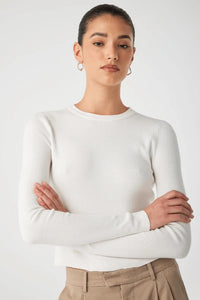ARCAA MOVEMENT - MAGGIE LONGSLEEVE TSHIRT - CREAM - PERTH STOCKIST - AUSTRALIAN STOCKIST - WA STOCKIST - AUSTRALIA STOCKIST - AUS STOCKIST - PERTH BOUTIQUE - WA BOUTIQUE - AUS BOUTIQUE - AUSTRALIA BOUTIQUE 