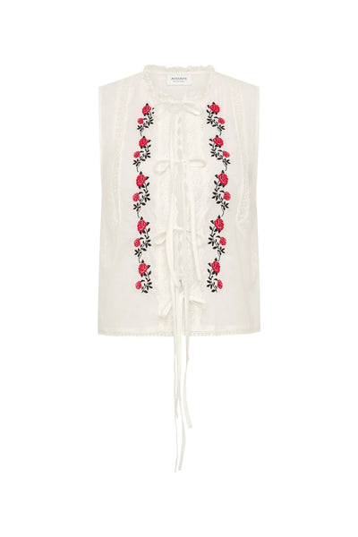 AUGUSTE - BELLAMY EMBROIDERED BLOUSE - WHITE - PERTH BOUTIQUE - AUSTRALIAN BOUTIQUE - WA BOUTIQUE - INTERNATIONAL SHIPPING - USA SHIPPING - PERTH STORES - PERTH STORE - AUSTRALIA - WA - WESTER AUSTRALIA - WOMENS FASHION - FASHION - CLOTHING - WA STOCKIST - PERTH STOCKIST - AUSTRALIAN STOCKIST - STOCKIST