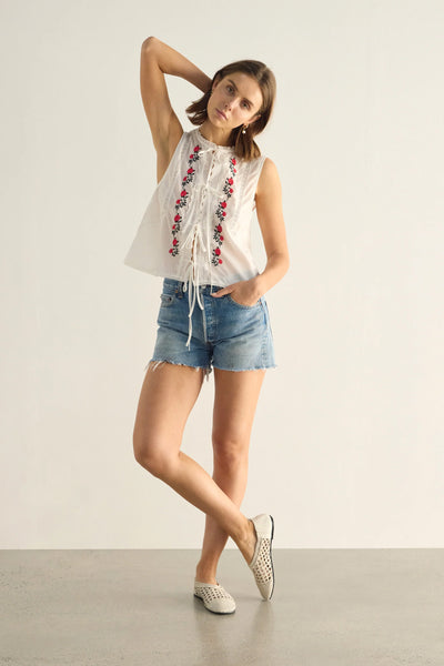 AUGUSTE - BELLAMY EMBROIDERED BLOUSE - WHITE - PERTH BOUTIQUE - AUSTRALIAN BOUTIQUE - WA BOUTIQUE - INTERNATIONAL SHIPPING - USA SHIPPING - PERTH STORES - PERTH STORE - AUSTRALIA - WA - WESTER AUSTRALIA - WOMENS FASHION - FASHION - CLOTHING - WA STOCKIST - PERTH STOCKIST - AUSTRALIAN STOCKIST - STOCKIST