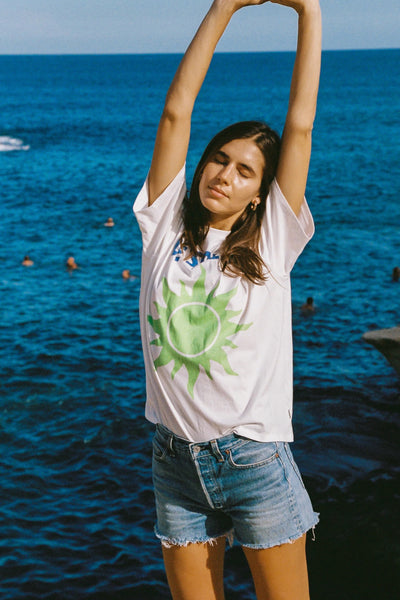 AUGUSTE - LE SOLEIL BOYFRIEND TEE - WHITE - PERTH BOUTIQUE - AUSTRALIAN BOUTIQUE - WA BOUTIQUE - INTERNATIONAL SHIPPING - USA SHIPPING - PERTH STORES - PERTH STORE - AUSTRALIA - WA - WESTER AUSTRALIA - WOMENS FASHION - FASHION - CLOTHING - WA STOCKIST - PERTH STOCKIST - AUSTRALIAN STOCKIST - STOCKIST