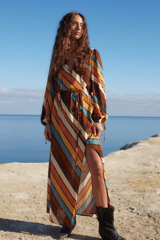 AUGUSTE - LORETTA MAXI DRESS - CICELY STRIPE