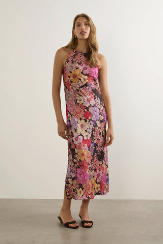 AUGUSTE - NATASHA MIDI DRESS - BLACK ODE FLORAL - PERTH BOUTIQUE - AUSTRALIAN BOUTIQUE - WA BOUTIQUE - INTERNATIONAL SHIPPING - USA SHIPPING - PERTH STORES - PERTH STORE - AUSTRALIA - WA - WESTER AUSTRALIA - WOMENS FASHION - FASHION - CLOTHING - WA STOCKIST - PERTH STOCKIST - AUSTRALIAN STOCKIST - STOCKIST
