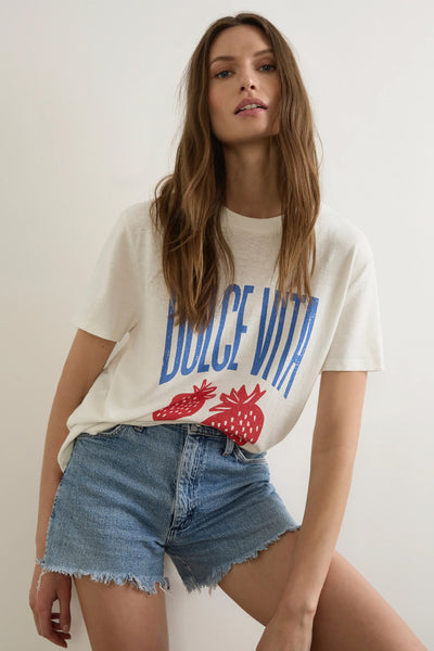 AUGUSTE - SWEET LIFE CLASSIC TEE - WHITE - PERTH BOUTIQUE - AUSTRALIAN BOUTIQUE - WA BOUTIQUE - INTERNATIONAL SHIPPING - USA SHIPPING - PERTH STORES - PERTH STORE - AUSTRALIA - WA - WESTER AUSTRALIA - WOMENS FASHION - FASHION - CLOTHING - WA STOCKIST - PERTH STOCKIST - AUSTRALIAN STOCKIST - STOCKIST