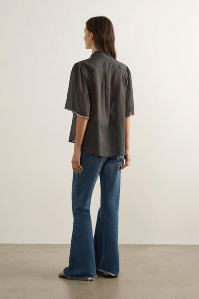 AUGUSTE - ZOE EMBROIDERED BLOUSE - BLACK - PERTH BOUTIQUE - AUSTRALIAN BOUTIQUE - WA BOUTIQUE - INTERNATIONAL SHIPPING - USA SHIPPING - PERTH STORES - PERTH STORE - AUSTRALIA - WA - WESTER AUSTRALIA - WOMENS FASHION - FASHION - CLOTHING - WA STOCKIST - PERTH STOCKIST - AUSTRALIAN STOCKIST - STOCKIST