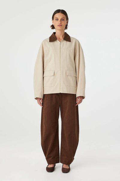 SHOP ARCAA MOVEMENT RORY JACKET IN BEIGE &amp; ESPRESSO ONLINE