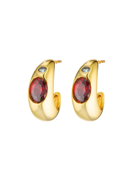 AVANT STUDIO - BAMBI HOOPS - GARNET