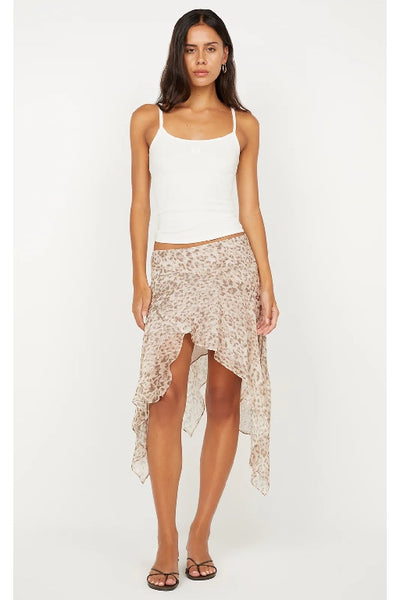 BEC + BRIDGE - FELINE ASYM SKIRT - FADED LEOPARD - PERTH BOUTIQUE - AUSTRALIAN BOUTIQUE - WA BOUTIQUE - INTERNATIONAL SHIPPING - USA SHIPPING - PERTH STORES - PERTH STORE - AUSTRALIA - WA - WESTER AUSTRALIA - WOMENS FASHION - FASHION - CLOTHING - WA STOCKIST - PERTH STOCKIST - AUSTRALIAN STOCKIST - STOCKIST