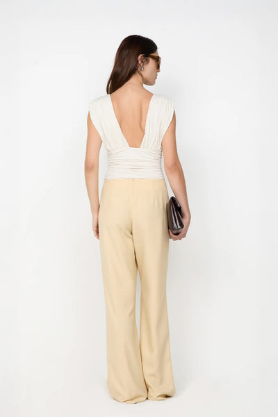 BEC + BRIDGE - CLEMENTINE GATHERED TOP - VANILLA - PERTH BOUTIQUE - AUSTRALIAN BOUTIQUE - WA BOUTIQUE - INTERNATIONAL SHIPPING - USA SHIPPING - PERTH STORES - PERTH STORE - AUSTRALIA - WA - WESTER AUSTRALIA - WOMENS FASHION - FASHION - CLOTHING - WA STOCKIST - PERTH STOCKIST - AUSTRALIAN STOCKIST - STOCKIST