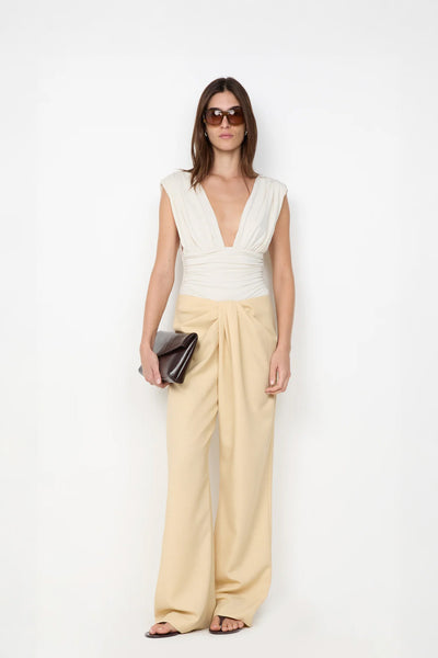 BEC + BRIDGE - CLEMENTINE GATHERED TOP - VANILLA - PERTH BOUTIQUE - AUSTRALIAN BOUTIQUE - WA BOUTIQUE - INTERNATIONAL SHIPPING - USA SHIPPING - PERTH STORES - PERTH STORE - AUSTRALIA - WA - WESTER AUSTRALIA - WOMENS FASHION - FASHION - CLOTHING - WA STOCKIST - PERTH STOCKIST - AUSTRALIAN STOCKIST - STOCKIST