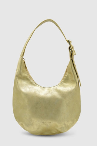 BRIE LEON - EVERYDAY CROISSANT BAG - GOLD CORN LEATHER