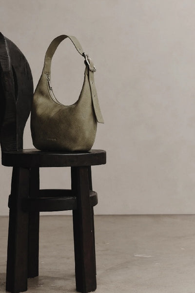 BRIE LEON - EVERYDAY CROISSANT BUCKLE BAG - OLIVE - PERTH BOUTIQUE - AUSTRALIAN BOUTIQUE - WA BOUTIQUE - INTERNATIONAL SHIPPING - USA SHIPPING - PERTH STORES - PERTH STORE - AUSTRALIA - WA - WESTER AUSTRALIA - WOMENS FASHION - FASHION - CLOTHING - WA STOCKIST - PERTH STOCKIST - AUSTRALIAN STOCKIST - STOCKIST
