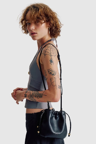 BRIE LEON - HALLE CROSSBODY BAG - BLACK - PERTH BOUTIQUE - AUSTRALIAN BOUTIQUE - WA BOUTIQUE - INTERNATIONAL SHIPPING - USA SHIPPING - PERTH STORES - PERTH STORE - AUSTRALIA - WA - WESTER AUSTRALIA - WOMENS FASHION - FASHION - CLOTHING - WA STOCKIST - PERTH STOCKIST - AUSTRALIAN STOCKIST - STOCKIST