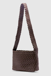 BRIE LEON - LUCA WOVEN CROSSBODY BAG - CHOCOLATE - PERTH BOUTIQUE - AUSTRALIAN BOUTIQUE - WA BOUTIQUE - INTERNATIONAL SHIPPING - USA SHIPPING - PERTH STORES - PERTH STORE - AUSTRALIA - WA - WESTER AUSTRALIA - WOMENS FASHION - FASHION - CLOTHING - WA STOCKIST - PERTH STOCKIST - AUSTRALIAN STOCKIST - STOCKIST
