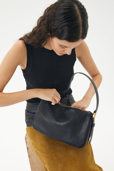 BRIE LEON - ORGANICA HOBO BAG -  BLACK - PERTH BOUTIQUE - AUSTRALIAN BOUTIQUE - WA BOUTIQUE - INTERNATIONAL SHIPPING - USA SHIPPING - PERTH STORES - PERTH STORE - AUSTRALIA - WA - WESTER AUSTRALIA - WOMENS FASHION - FASHION - CLOTHING - WA STOCKIST - PERTH STOCKIST - AUSTRALIAN STOCKIST - STOCKIST