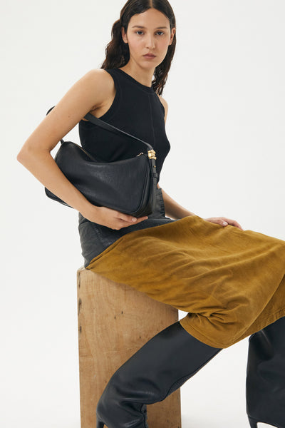 BRIE LEON - ORGANICA HOBO BAG -  BLACK - PERTH BOUTIQUE - AUSTRALIAN BOUTIQUE - WA BOUTIQUE - INTERNATIONAL SHIPPING - USA SHIPPING - PERTH STORES - PERTH STORE - AUSTRALIA - WA - WESTER AUSTRALIA - WOMENS FASHION - FASHION - CLOTHING - WA STOCKIST - PERTH STOCKIST - AUSTRALIAN STOCKIST - STOCKIST