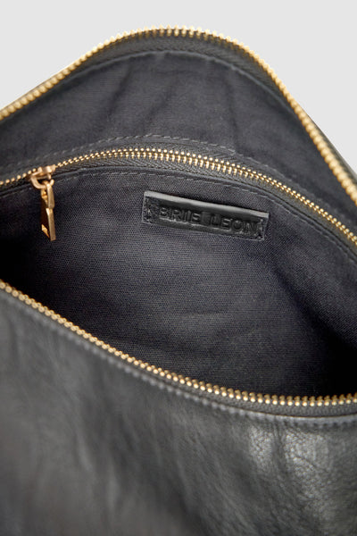 BRIE LEON - ORGANICA HOBO BAG -  BLACK - PERTH BOUTIQUE - AUSTRALIAN BOUTIQUE - WA BOUTIQUE - INTERNATIONAL SHIPPING - USA SHIPPING - PERTH STORES - PERTH STORE - AUSTRALIA - WA - WESTER AUSTRALIA - WOMENS FASHION - FASHION - CLOTHING - WA STOCKIST - PERTH STOCKIST - AUSTRALIAN STOCKIST - STOCKIST