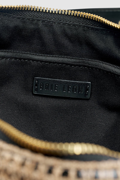 BRIE LEON - LARGE EVERYDAY CROISSANT BUCKLE BAG -  RAFFIA STRIPE - PERTH BOUTIQUE - AUSTRALIAN BOUTIQUE - WA BOUTIQUE - INTERNATIONAL SHIPPING - USA SHIPPING - PERTH STORES - PERTH STORE - AUSTRALIA - WA - WESTER AUSTRALIA - WOMENS FASHION - FASHION - CLOTHING - WA STOCKIST - PERTH STOCKIST - AUSTRALIAN STOCKIST - STOCKIST