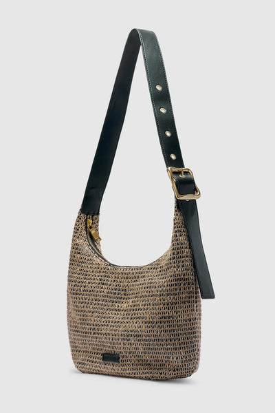 BRIE LEON - LARGE EVERYDAY CROISSANT BUCKLE BAG -  RAFFIA STRIPE - PERTH BOUTIQUE - AUSTRALIAN BOUTIQUE - WA BOUTIQUE - INTERNATIONAL SHIPPING - USA SHIPPING - PERTH STORES - PERTH STORE - AUSTRALIA - WA - WESTER AUSTRALIA - WOMENS FASHION - FASHION - CLOTHING - WA STOCKIST - PERTH STOCKIST - AUSTRALIAN STOCKIST - STOCKIST