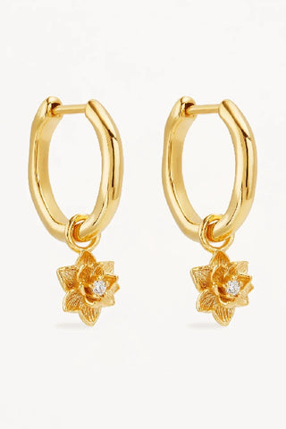 BY CHARLOTTE - BLOOM WITHIN LOTUS HOOP EARRINGS - GOLD - SILVER - PERTH BOUTIQUE - AUSTRALIAN BOUTIQUE - WA BOUTIQUE - INTERNATIONAL SHIPPING - USA SHIPPING - PERTH STORES - PERTH STORE - AUSTRALIA - WA - WESTER AUSTRALIA - WOMENS FASHION - FASHION - CLOTHING - WA STOCKIST - PERTH STOCKIST - AUSTRALIAN STOCKIST - STOCKIST