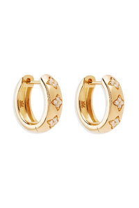 BY CHARLOTTE - BLOOM WITH YOU LOTUS HOOPS - GOLD - PERTH STOCKIST - AUSTRALIAN STOCKIST - WA STOCKIST - AUSTRALIA STOCKIST - AUS STOCKIST - PERTH BOUTIQUE - WA BOUTIQUE - AUS BOUTIQUE - AUSTRALIA BOUTIQUE